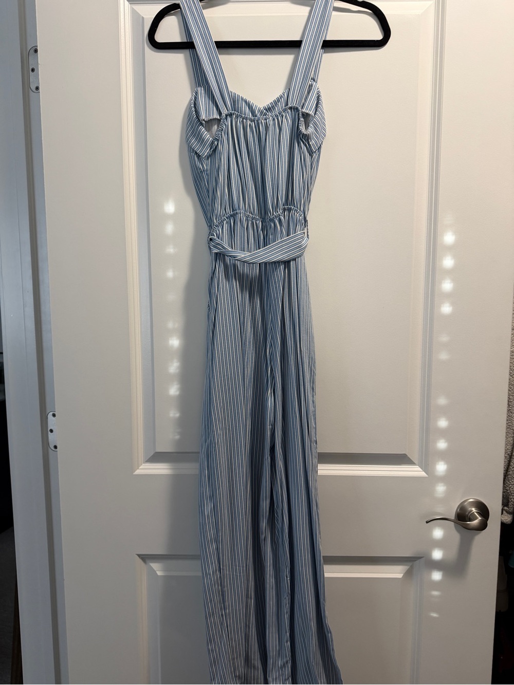 Striped Collared Romper - Picture 3 of 4